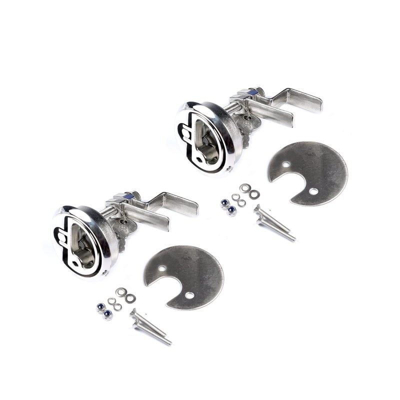 Mxeol Boat Cam Latches Stainless Steel Marine Hatch Latches Locking Hatch Locks Pair - Image 2